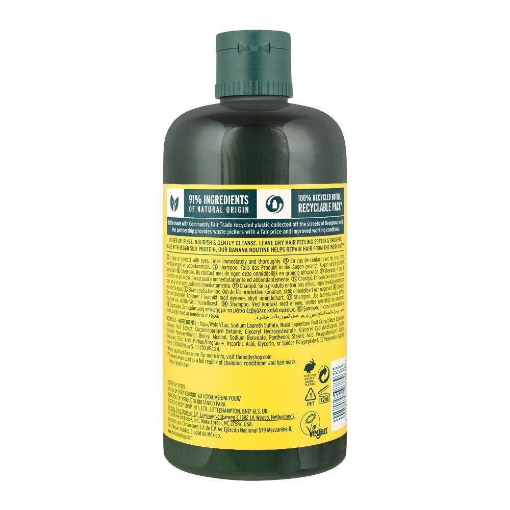 The Body Shop Banana Truly Nourishing Vegan Shampoo, For Dry Hair, 400ml - Image 2