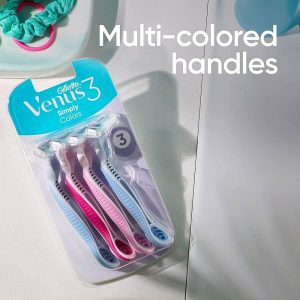 Gillette Simply Venus 3 Blade Disposable Razors pack of 3 Razors