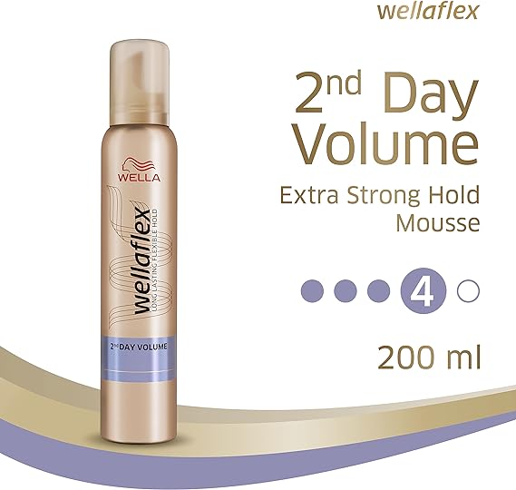 Wella Flex Hair Mousse 2nd Day Volume 4 200ml - Image 4