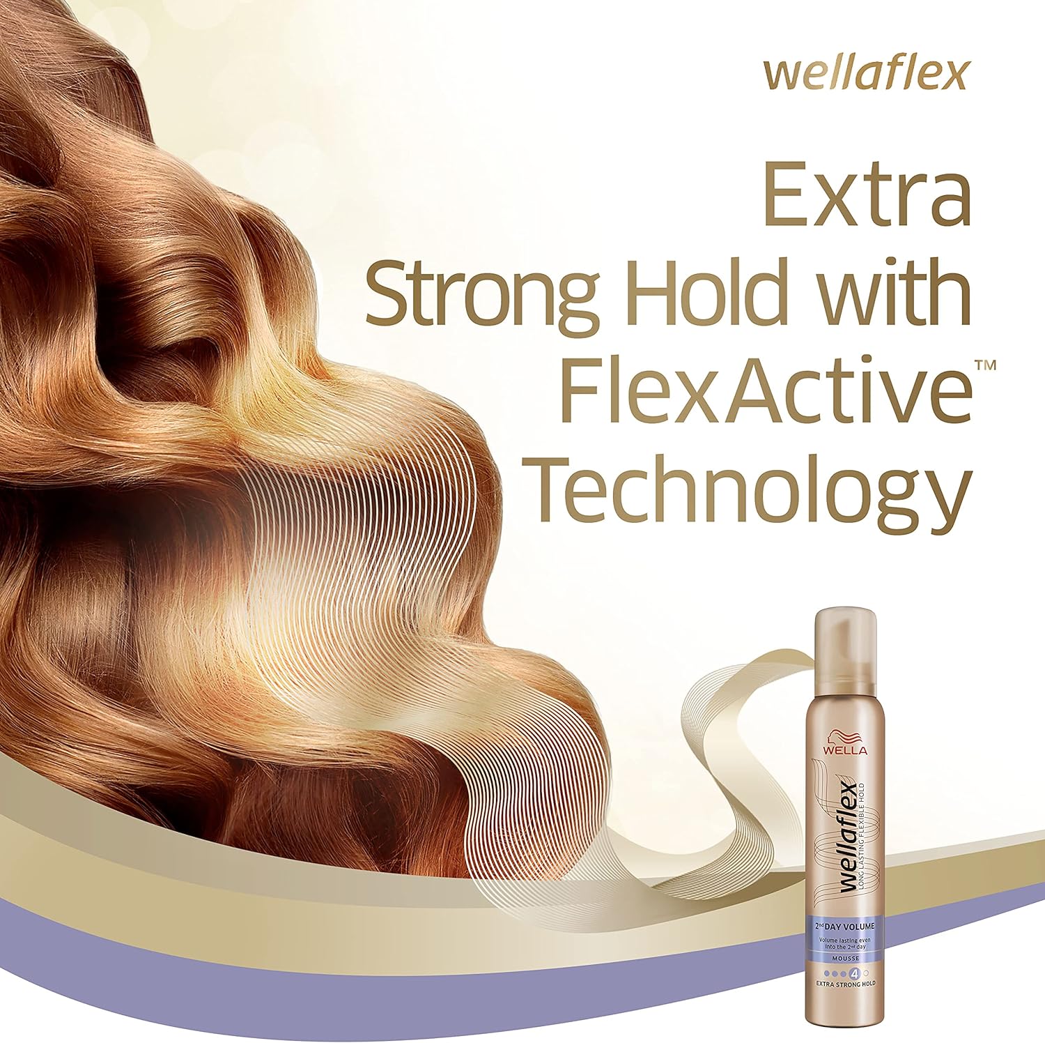 Wella Flex Hair Mousse 2nd Day Volume 4 200ml - Image 3