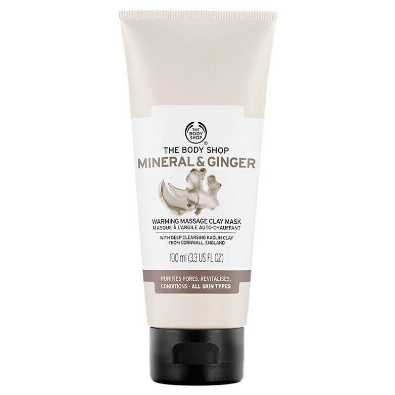 The Body Shop Mineral & Ginger Warming Massage Clay Mask Total 100ml - Image 3
