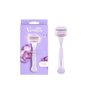 GILLETTE VENUS COMFORTGLIDE WITH BREEZE WOMENS RAZOR HANDLE + BLADE REFILLS, 2 PCS