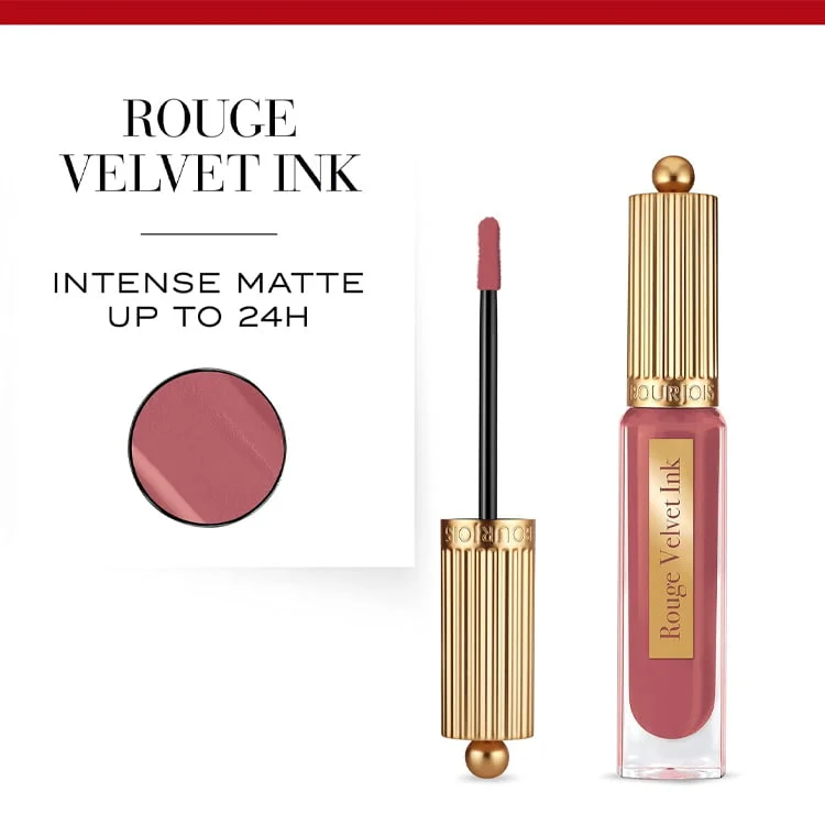 Bourjois Rouge Velvet Ink Lipstick 23 PINK PAR-TEA - Image 3