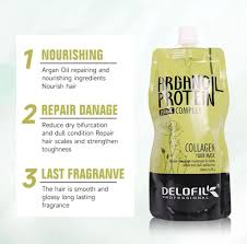 Delofil Professional Collagen Hair Mask 500ml - Image 2