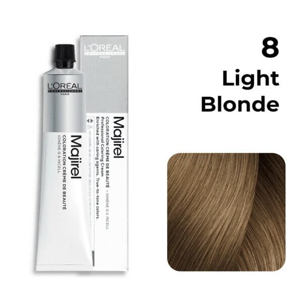 L'Oreal Professionnel Majirel 8 Light Blonde 60ml - Image 2